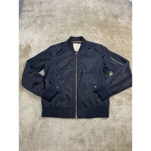 Ci Sono Womens Originals Black Rain Jacket Size S Gold zipper Spring Summer